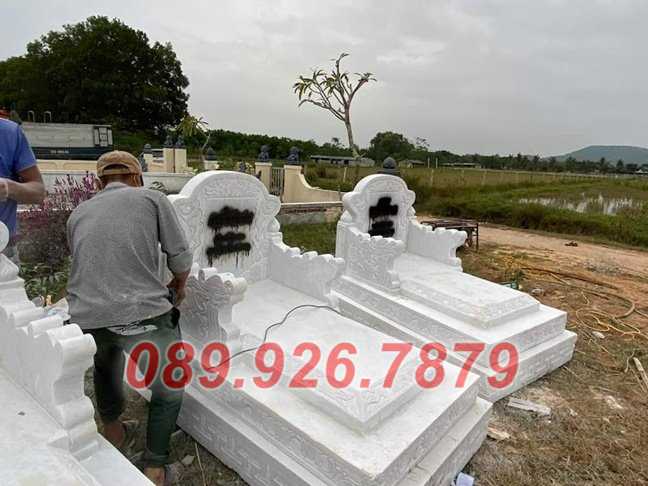 Mộ địa táng - Mẫu mộ đá đơn giản chôn 1 lần bán Vĩnh Long
