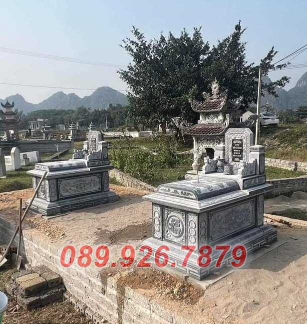 Mộ địa táng - Mẫu mộ đá đơn giản chôn 1 lần bán Vĩnh Long