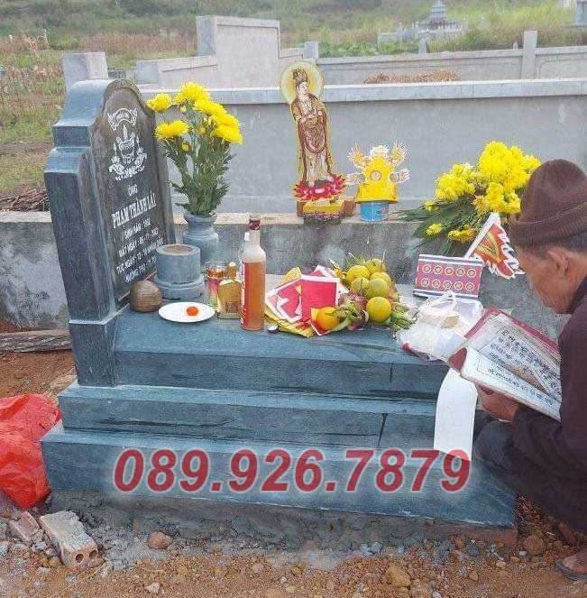 Mẫu mộ đá đơn giản bán Bà Rịa Vũng Tàu - Mộ đá giá rẻ, bằng đá xanh