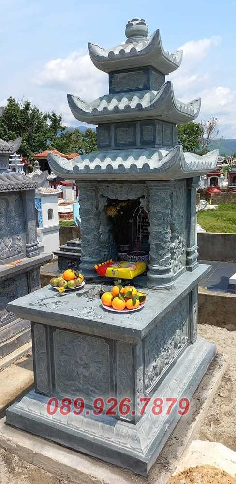Bà Rịa Vũng Tàu bán sẵn mộ đá đẹp - Mộ bằng đá tự nhiên xanh, trắng