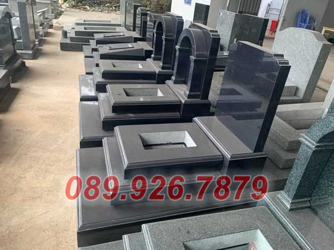 Bà Rịa Vũng Tàu bán sẵn mộ đá đẹp - Mộ bằng đá tự nhiên xanh, trắng