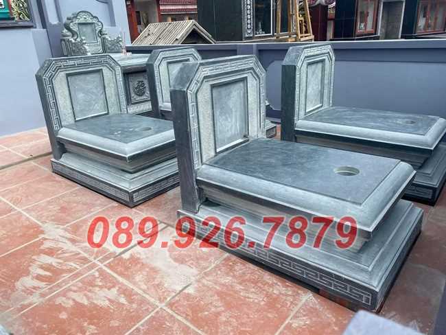 Bà Rịa Vũng Tàu bán sẵn mộ đá đẹp - Mộ bằng đá tự nhiên xanh, trắng