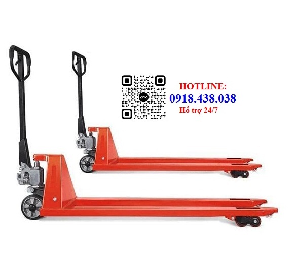 Xe nâng tay thấp càng ngắn 80cm, tải trọng 2500kg chính hãng giá rẻ