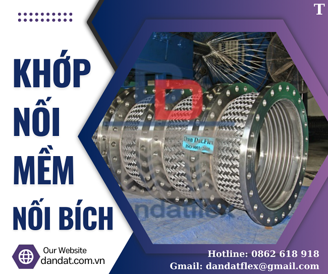 Khớp nối mềm công nghiệp, khớp nối inox chống rung, khớp nối mềm inox