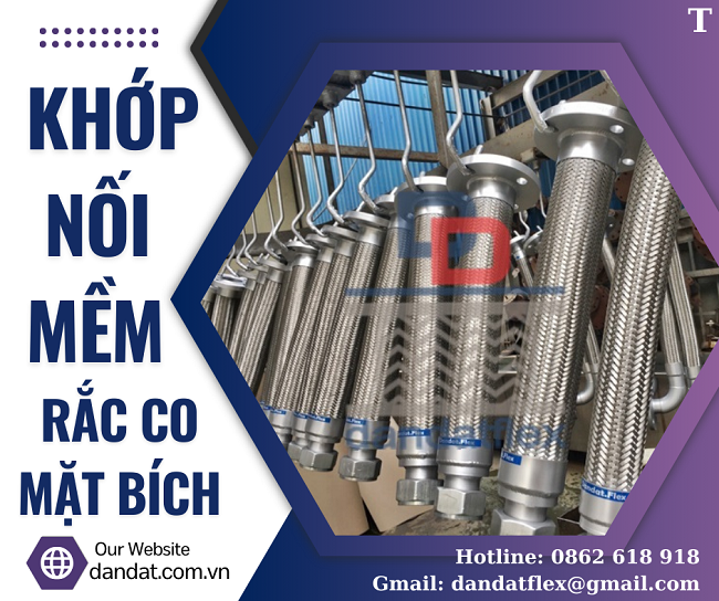 Khớp nối mềm công nghiệp, khớp nối inox chống rung, khớp nối mềm inox