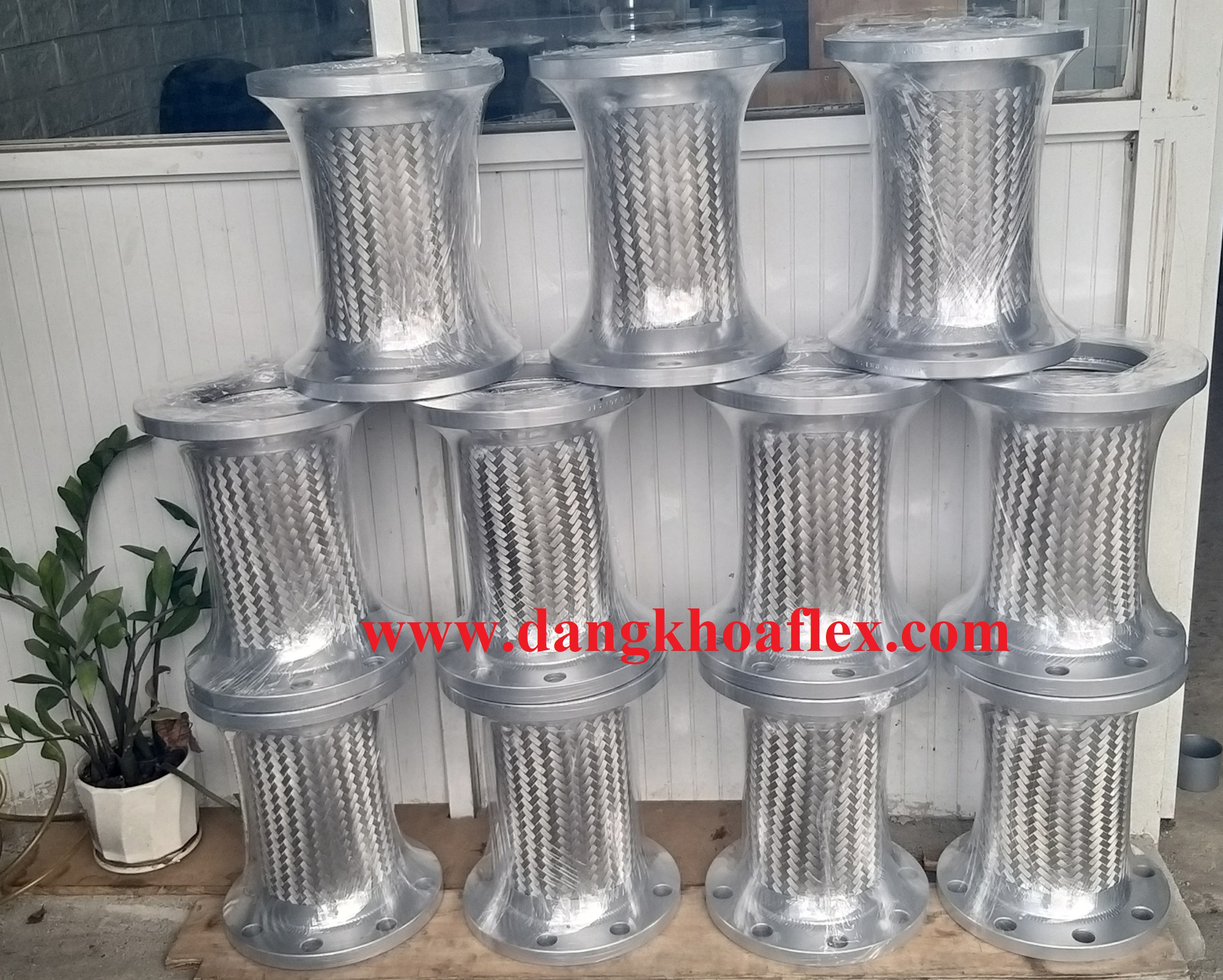 Gia công sản xuất khớp nối mềm inox 304, khớp nối mềm inox nối bích