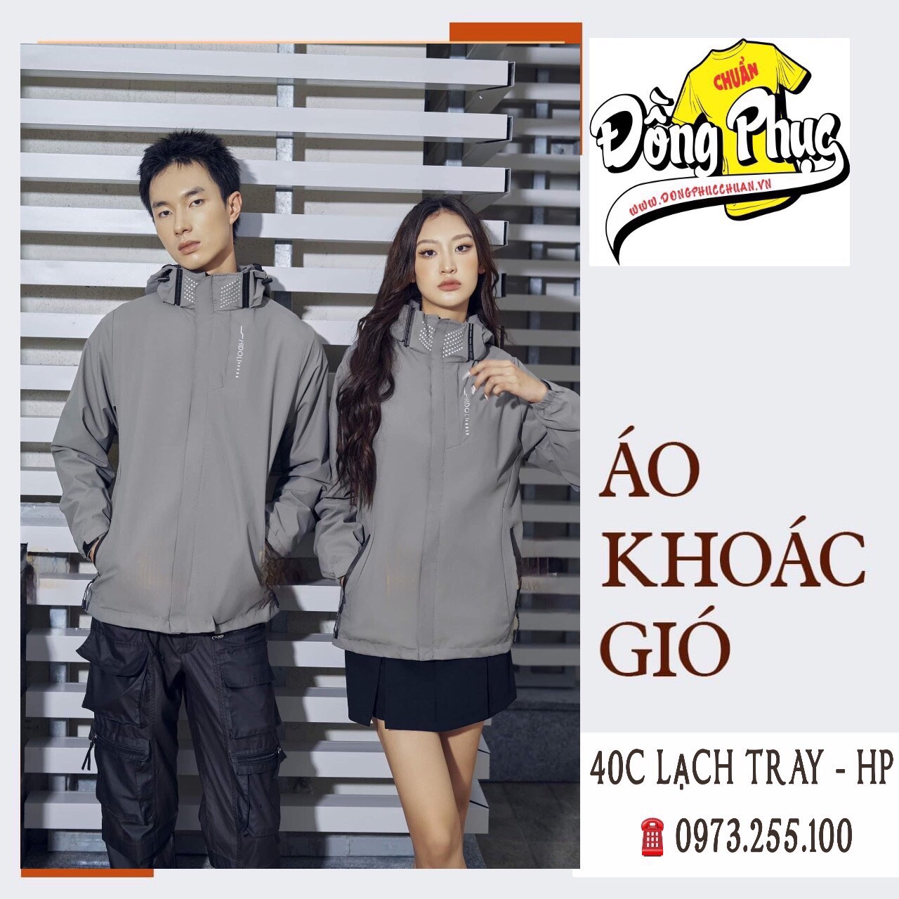 ÁO KHOÁC GIÓ 40C LẠCH TRAY HẢI PHÒNG ĐỒNG PHỤC CHUẨN