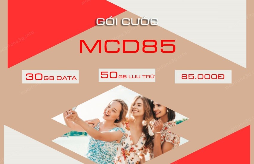 MCD85 MobiFone chỉ 85k/tháng- Bao xài trọn tháng, xả láng data