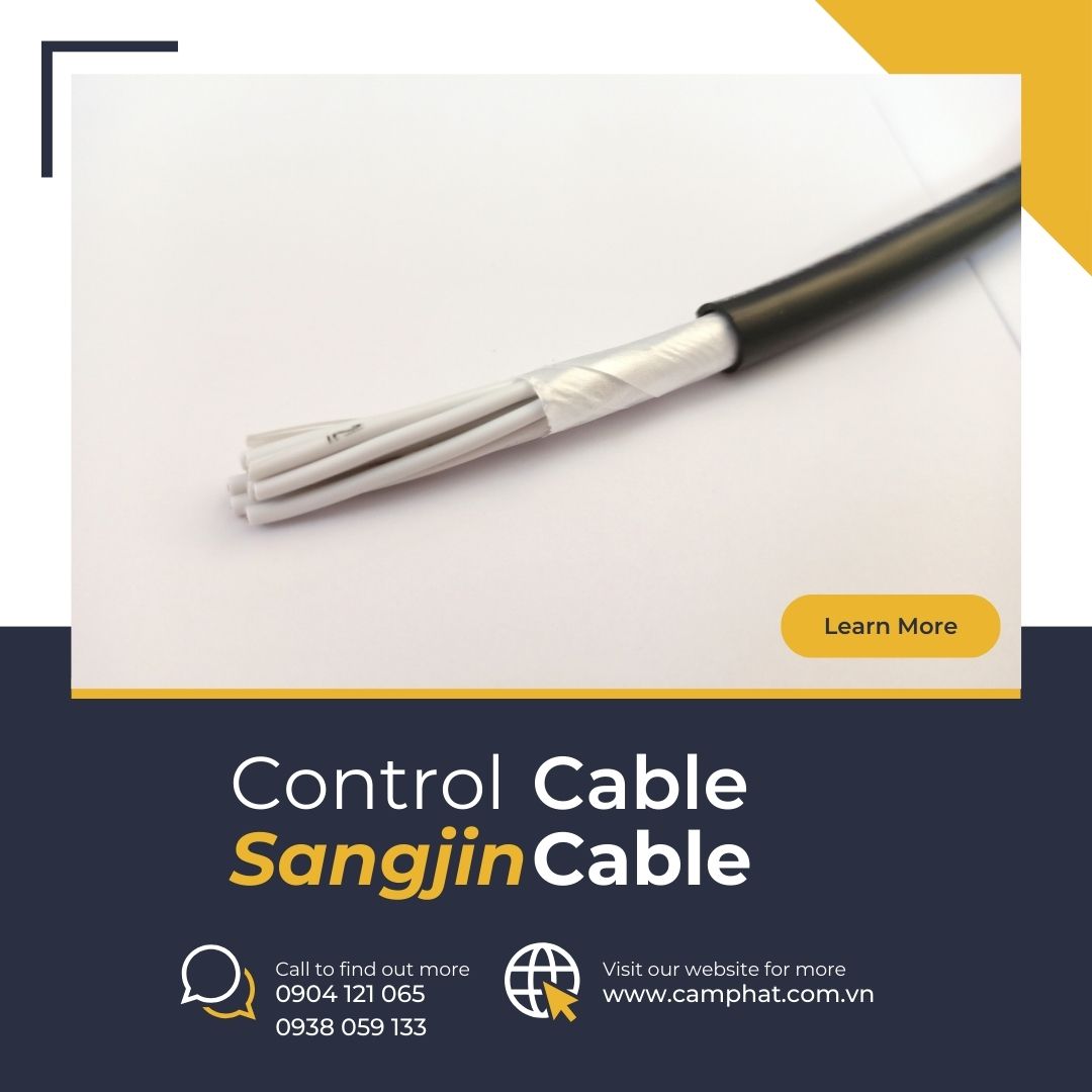 Cáp điều khiển Sangjin tiêu chuẩn Hàn Quốc ISO 9001