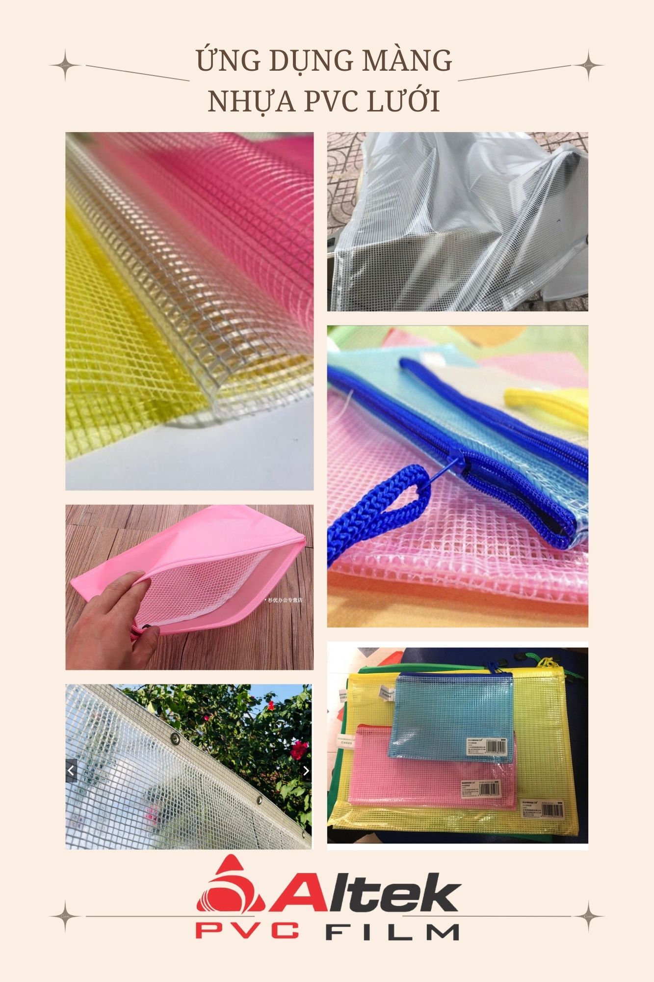 giá màng pvc dẻo kẹp lưới hàng đẹp ứng dụng rộng rãi trong sản xuất