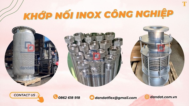 Khớp nối mềm kim loại, khớp nối mềm, khớp nối mềm nối bích chịu nhiệt