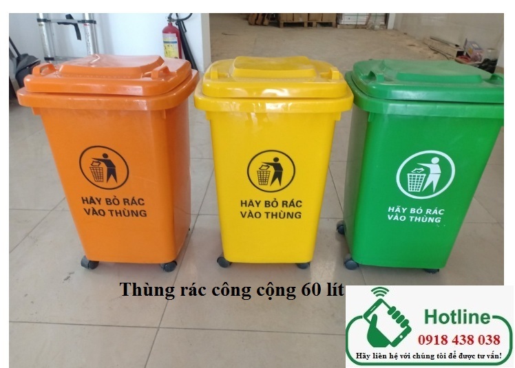 Giảm giá các loại thùng rác công cộng 60l, 80l, 100l, 120l, 240l, 660l