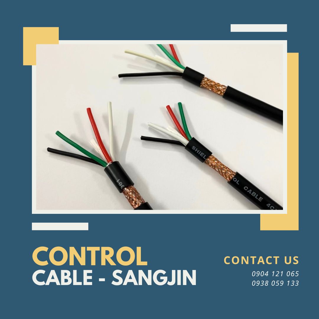 Cáp điều khiển Sangjin tiêu chuẩn Hàn Quốc, ISO 9001,
