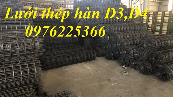 Lưới thép hàn, lưới thép hàn chập D4, D5, D6, D8, D10, D12