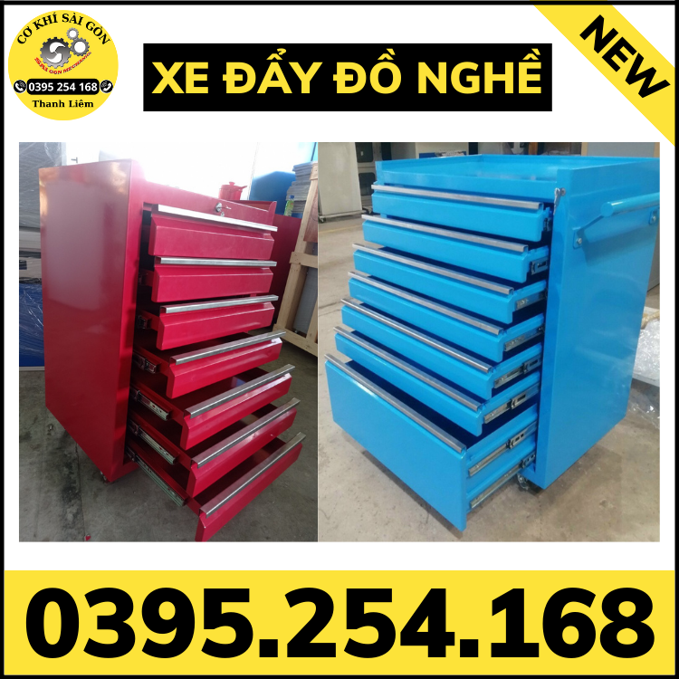 Xe đẩy dụng cụ đồ nghề bằng thép sơn tĩnh điện tùy chỉnh kích thước