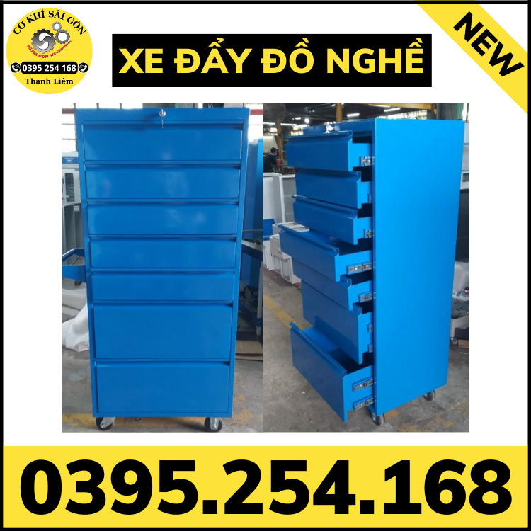 Xe đẩy dụng cụ đồ nghề bằng thép sơn tĩnh điện tùy chỉnh kích thước
