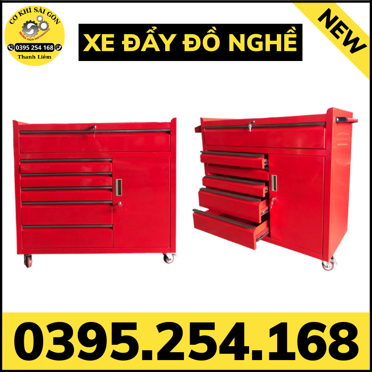 Xe đẩy dụng cụ đồ nghề bằng thép sơn tĩnh điện tùy chỉnh kích thước