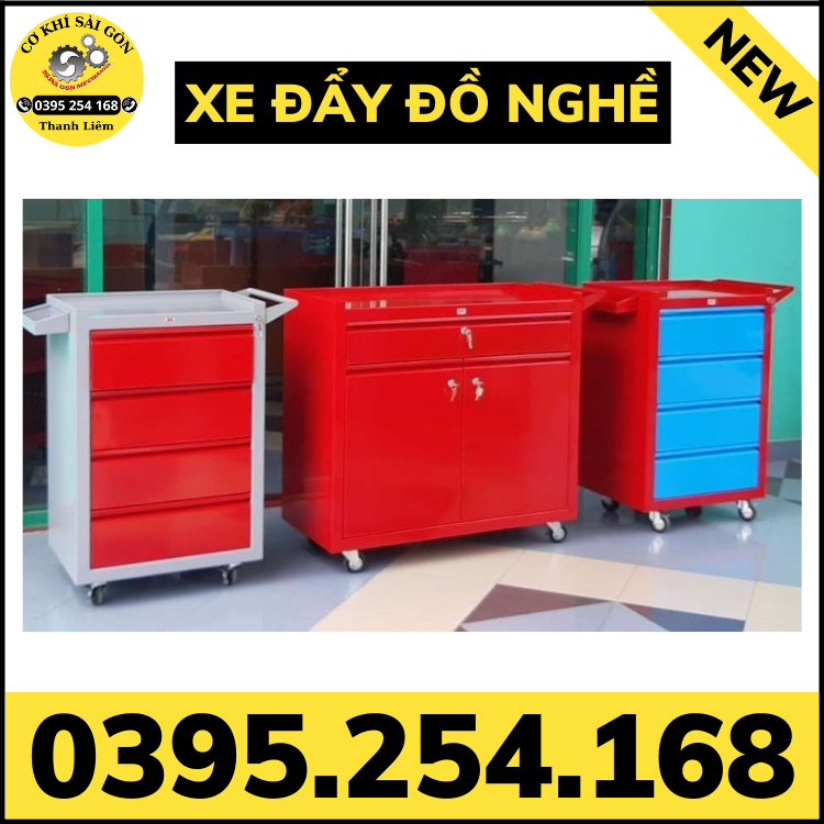 Xe đẩy dụng cụ đồ nghề bằng thép sơn tĩnh điện tùy chỉnh kích thước