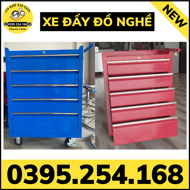 Xe đẩy dụng cụ đồ nghề bằng thép sơn tĩnh điện tùy chỉnh kích thước