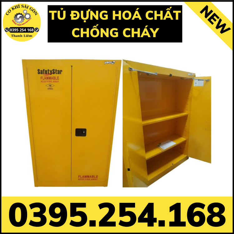 Tủ đựng hóa chất chống cháy (tủ đựng dung môi chống cháy)