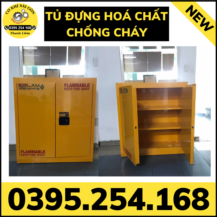 Tủ đựng hóa chất chống cháy (tủ đựng dung môi chống cháy)