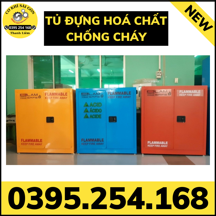 Tủ đựng hóa chất chống cháy (tủ đựng dung môi chống cháy)