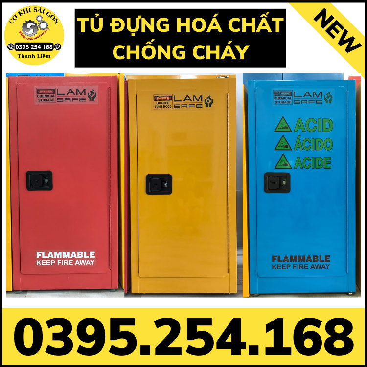 Tủ đựng hóa chất chống cháy (tủ đựng dung môi chống cháy)
