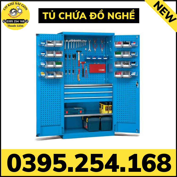 Tủ đựng vật từ, dụng cụ và đồ nghề cho kho xưởng công nghiệp