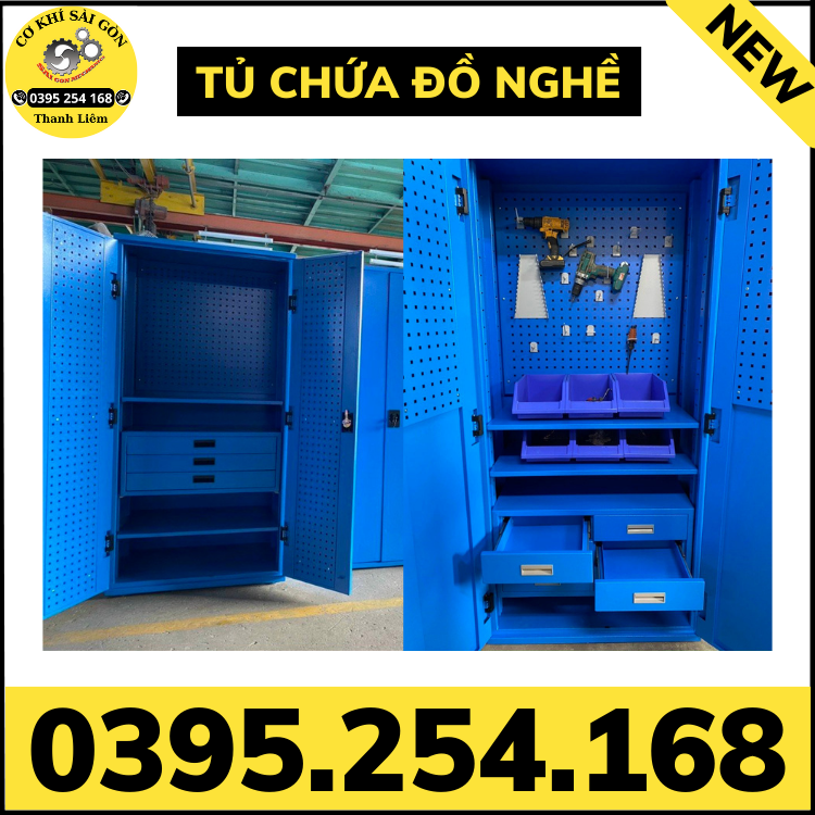 Tủ đựng vật từ, dụng cụ và đồ nghề cho kho xưởng công nghiệp