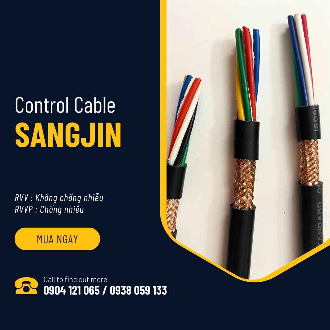 Cáp điều khiển Sangjin / Cáp tín hiệu Sangjin / ISO 9001