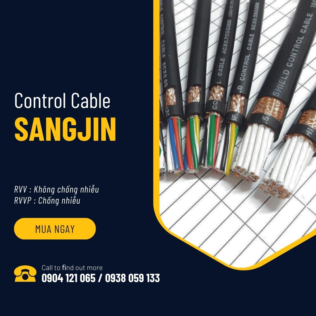Cáp điều khiển Sangjin / Cáp tín hiệu Sangjin / ISO 9001