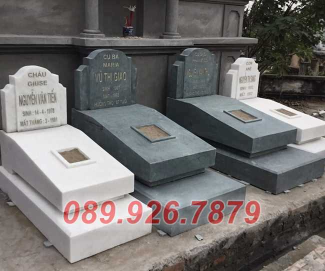Mộ đá đẹp - Những mẫu mộ đá không mái chôn tro hài cốt ông bà Cần Thơ