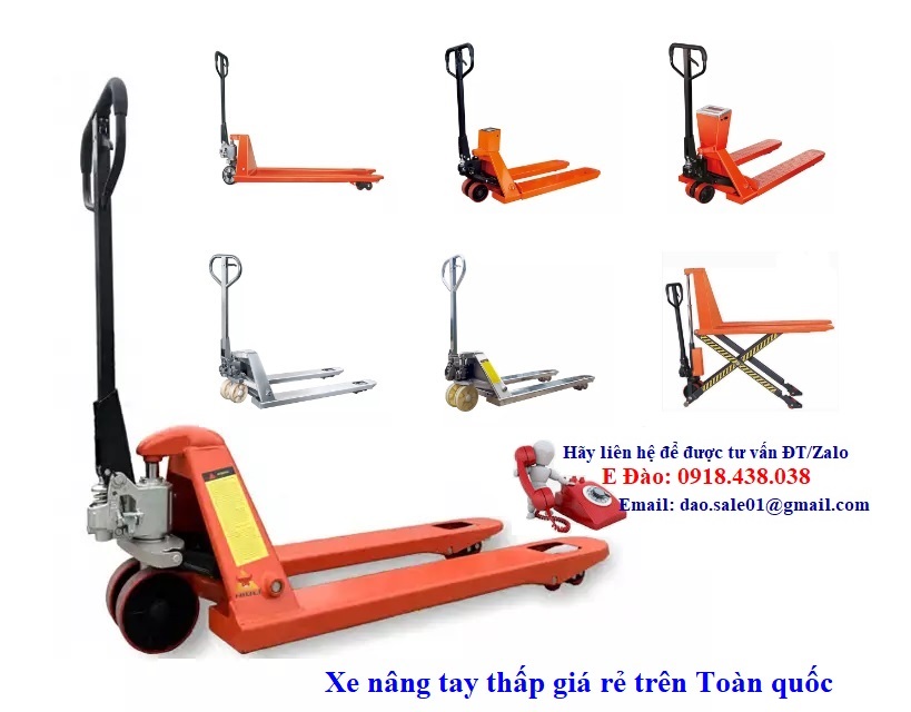 Sale lớn đầu năm giá lẻ bằng sỉ các loại xe nâng tay trên toàn quốc