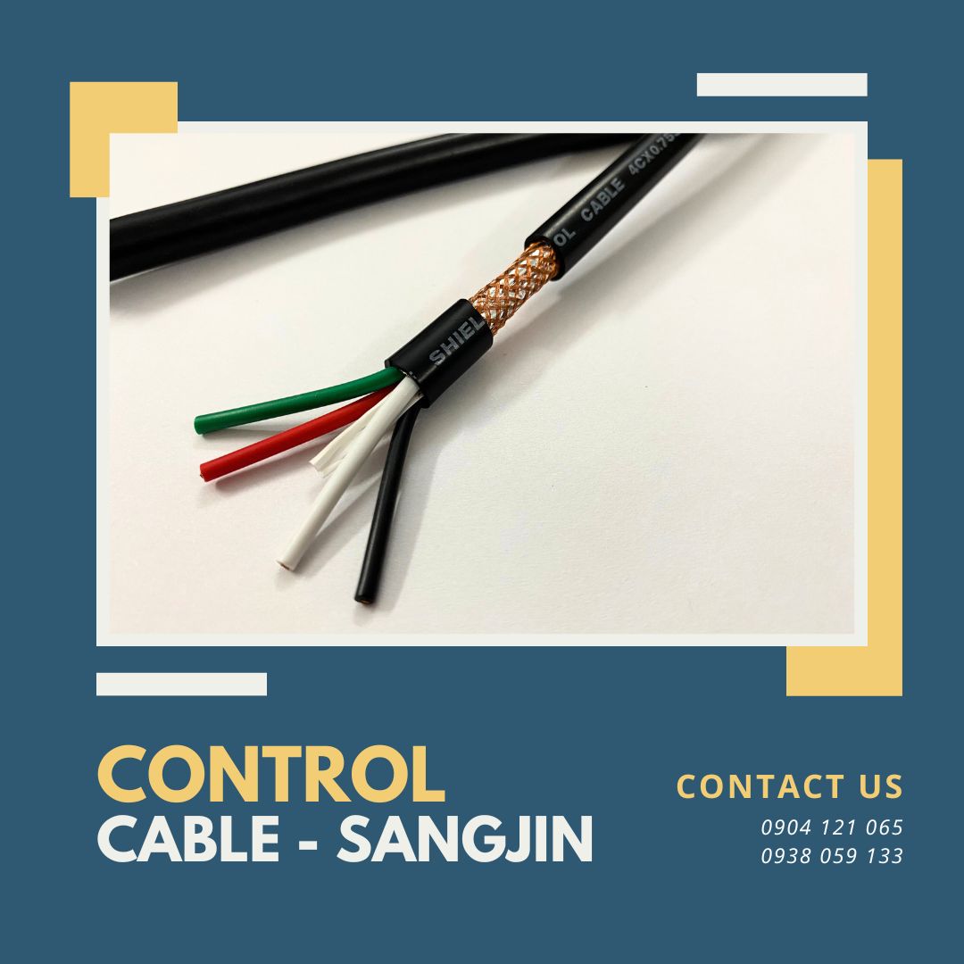 Cáp điều khiển Sangjin tiêu chuẩn Hàn Quốc ISO 9001