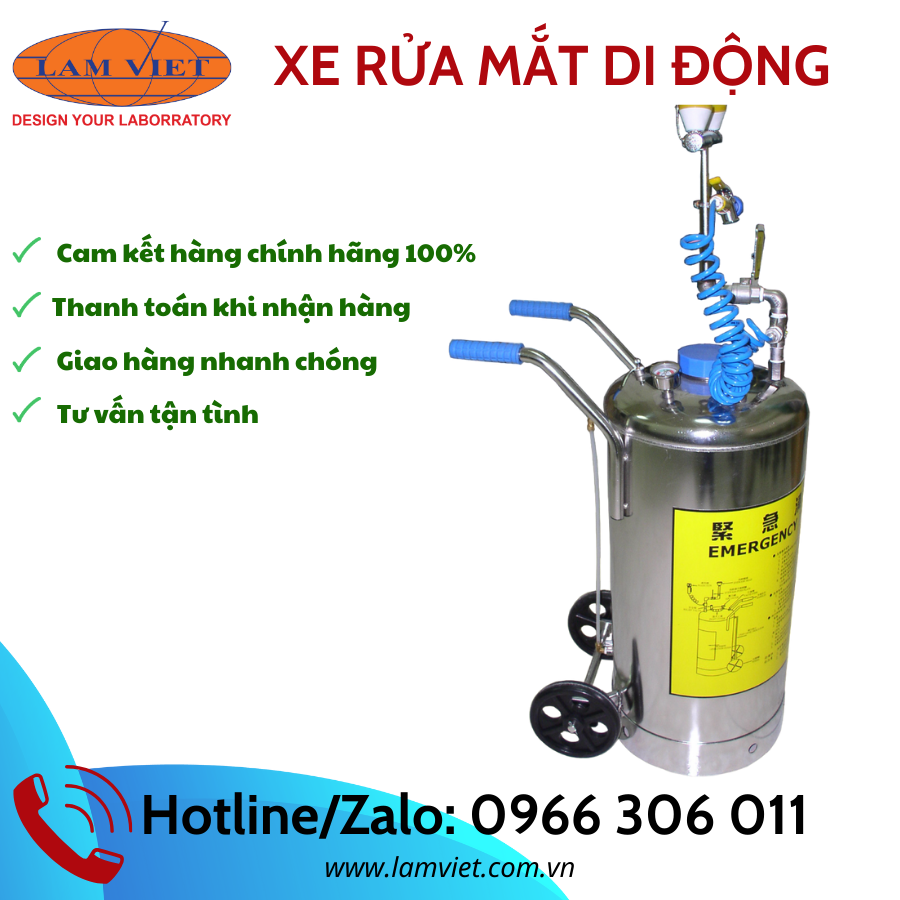 Xe rửa mắt di động