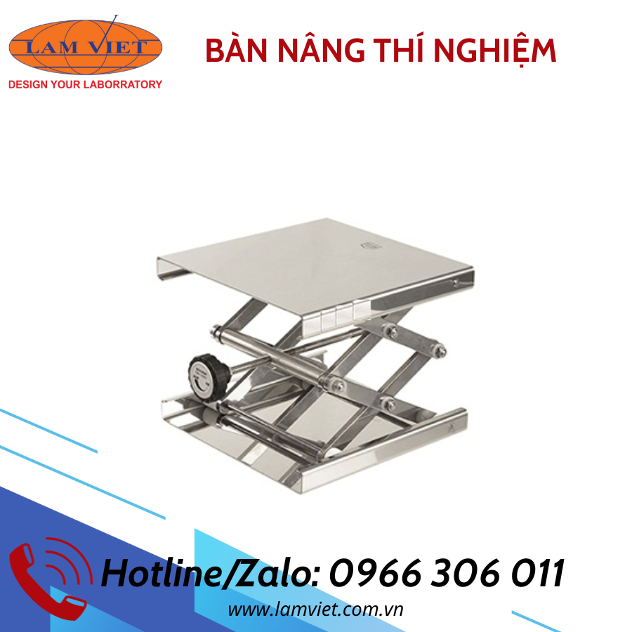 Bàn nâng thiết bị thí nghiệm bằng inox