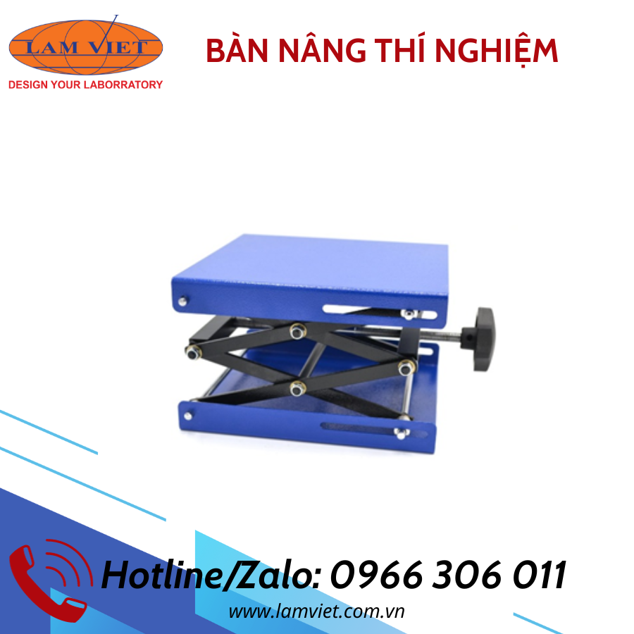 Bàn nâng thiết bị thí nghiệm bằng sắt sơn tĩnh điện