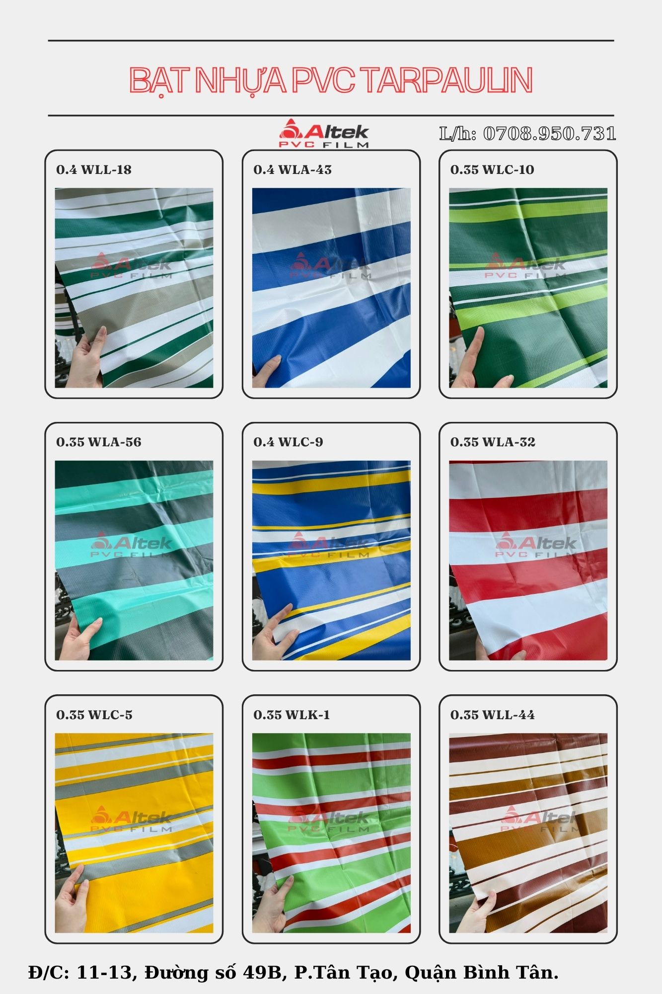 Bạt nhựa pvc Tarpaulin chống cháy giá rẻ giao hàng toàn quốc