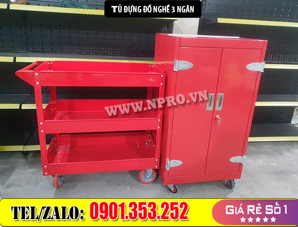 Bán Tủ đựng đồ nghề xe máy 3 ngăn 3 tầng NPRO