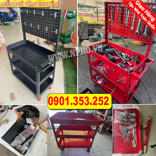 Bán Tủ đựng đồ nghề xe máy 3 ngăn 3 tầng NPRO
