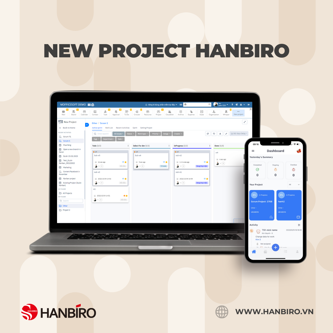 Quản lý dự án chuyên nghiệp hơn cùng tính năng New Project