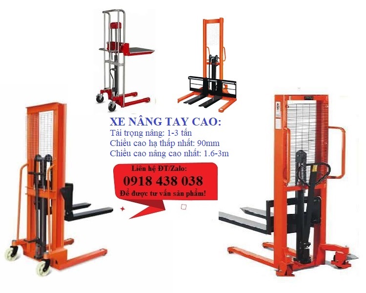 Xe nâng tay cao mini 500kg nâng cao 1.2m giá rẻ tại đây