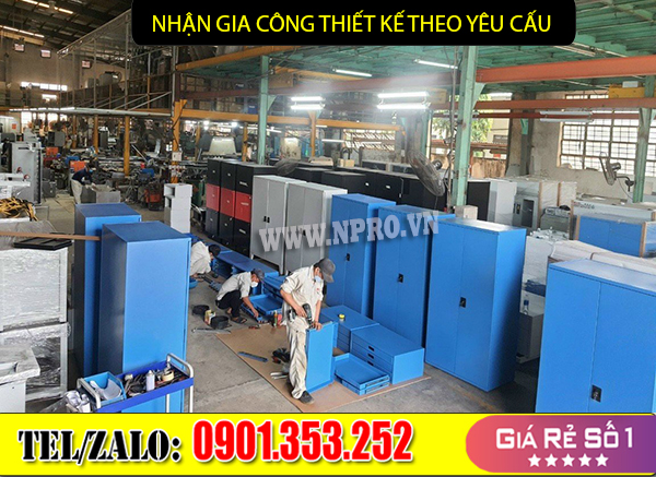 Tủ chứa vật tư đồ nghề 5 ngăn 2 cánh cao 1m8