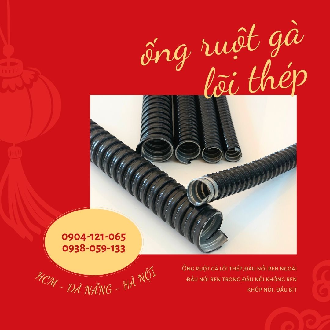 Ống ruột gà lõi thép, Ống ruột gà tráng kẽm luồn dây điện