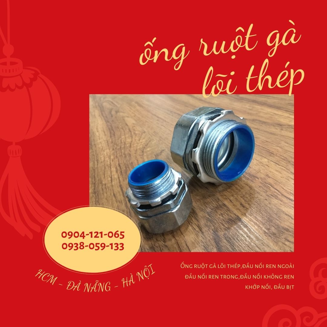Ống ruột gà lõi thép bọc nhựa pvc luồn dây điện, chất liệu thép mẹ kẽm