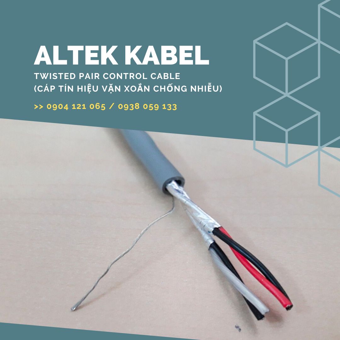 Cáp tín hiệu vặn xoắn RS485 hiệu ALTEK KABEL chống nhiễu
