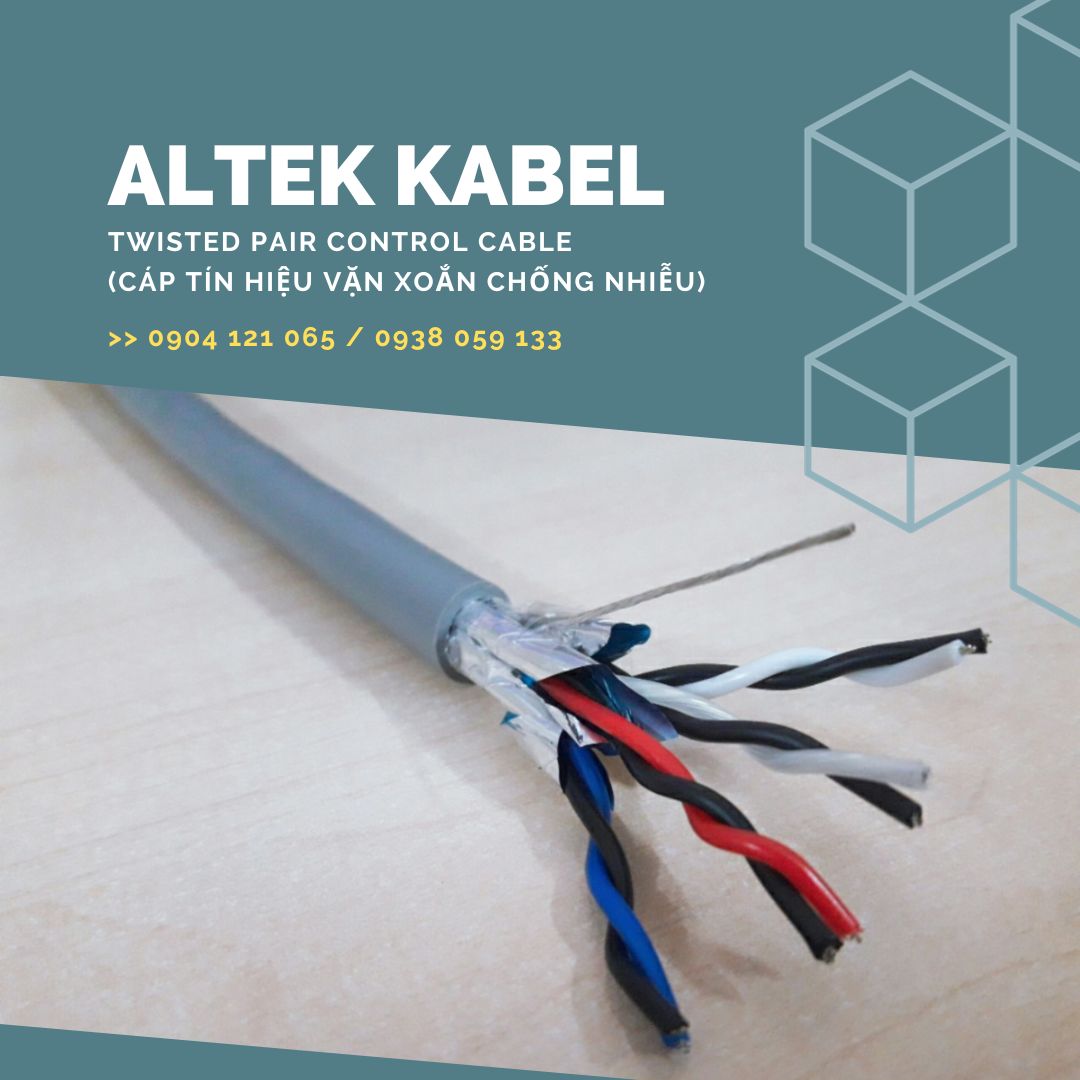 Cáp tín hiệu vặn xoắn RS485 hiệu ALTEK KABEL chống nhiễu