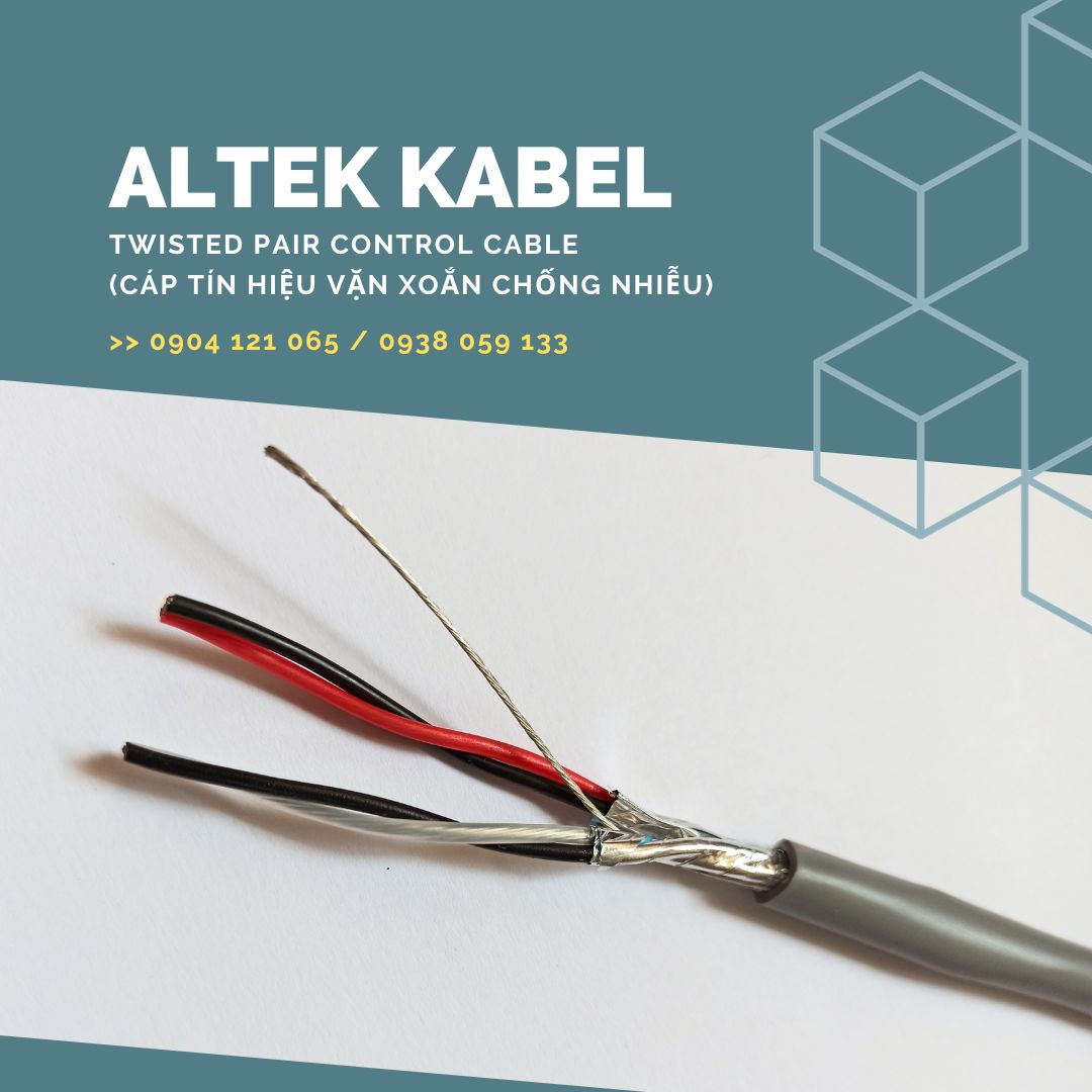 Cáp tín hiệu vặn xoắn RS485 hiệu ALTEK KABEL chống nhiễu
