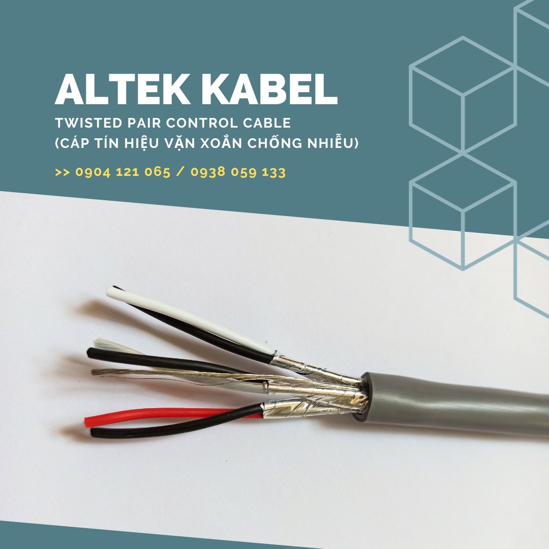 Cáp tín hiệu vặn xoắn RS485 hiệu ALTEK KABEL chống nhiễu