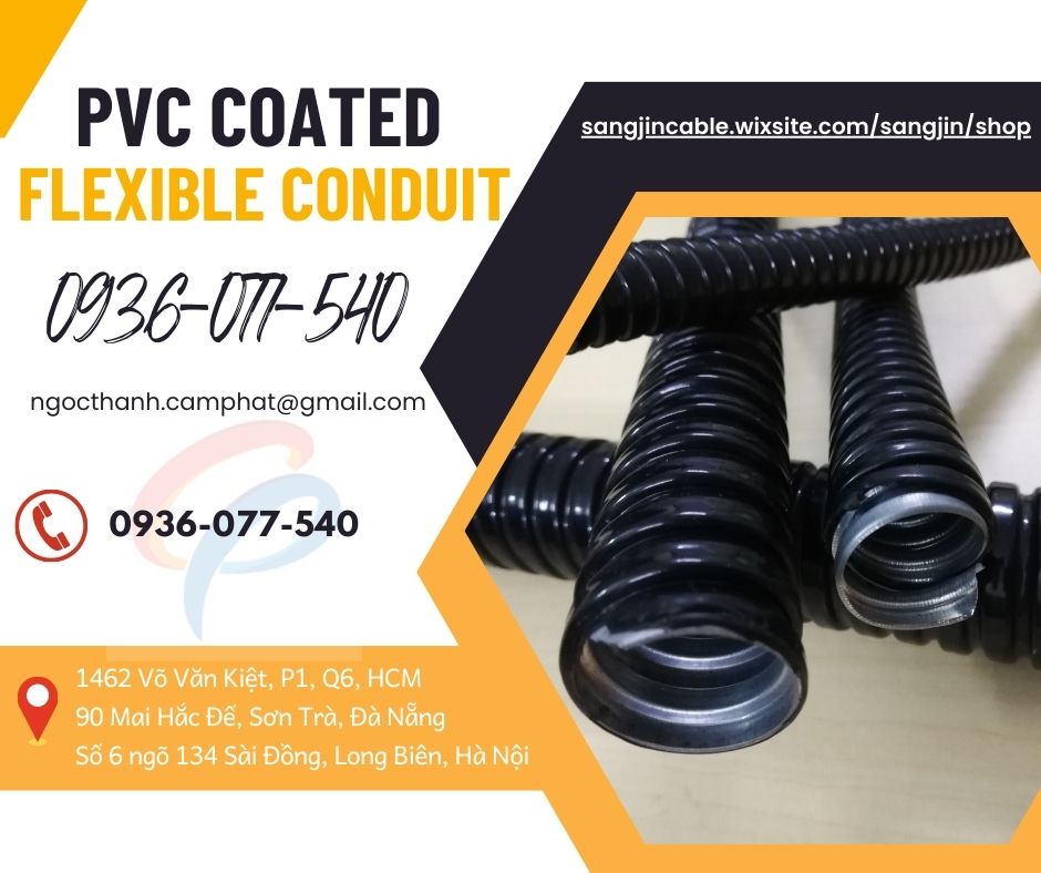Ống ruột gà lõi thép bọc nhựa luồn dây điện phi 1 (ID25 - OD31)